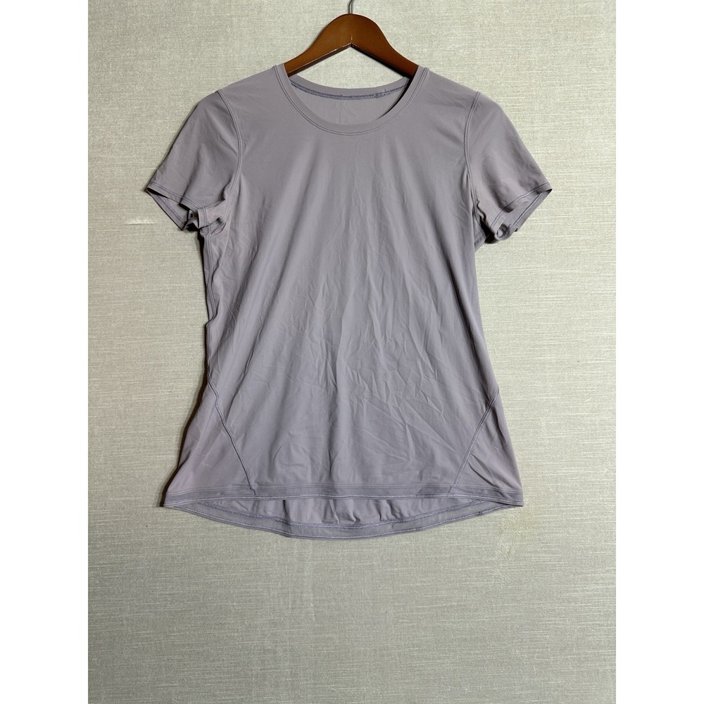 Lululemon Shirt Women Size‎ 6 Purple Into the Sun Short Sleeve UV Protection